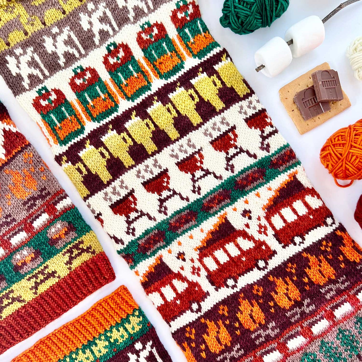 Camping Doodle Deck: Knitting Chart & Stitch Dictionary cards