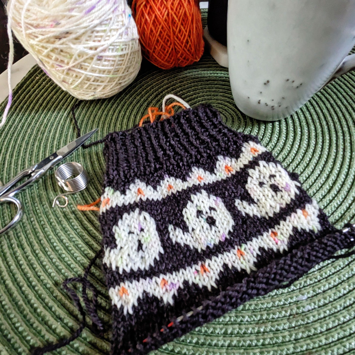 Hello Boo-tiful! - Cute Halloween Sock Kit in Merino Yarn