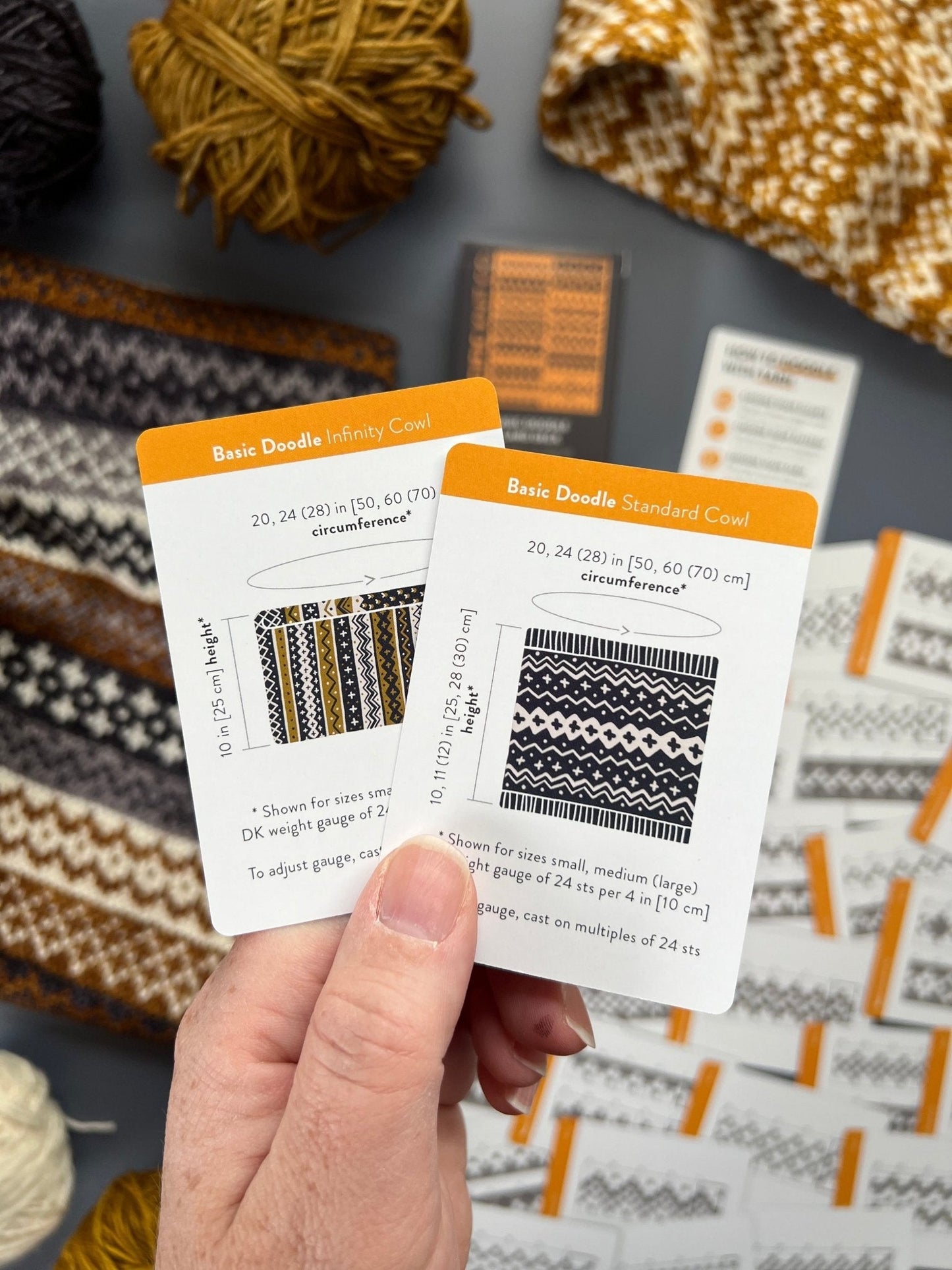 Basic Doodle Deck: Knitting Chart & Stitch Dictionary Cards