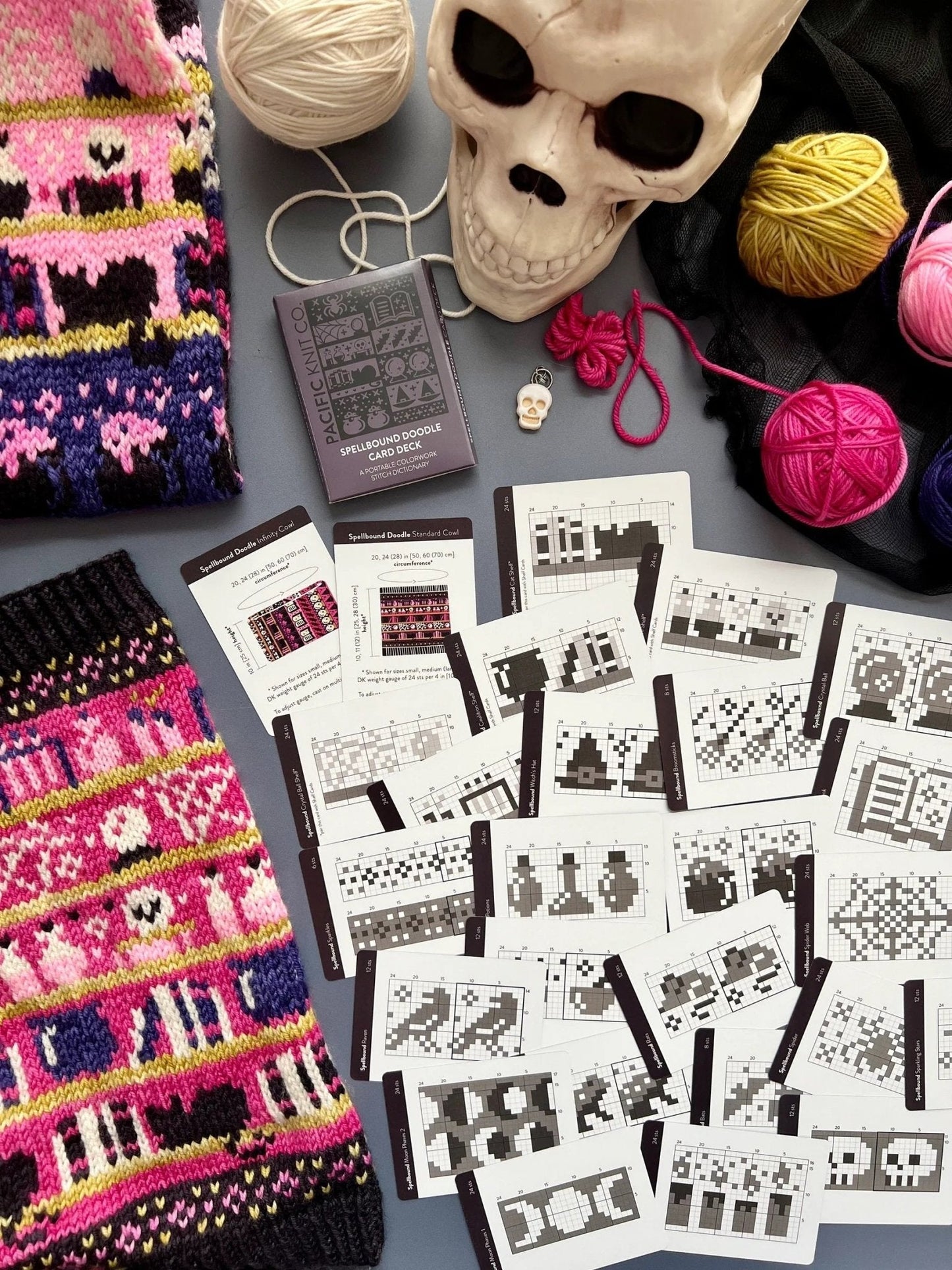 Spellbound Doodle Deck: Knitting Chart & Stitch Dictionary Cards
