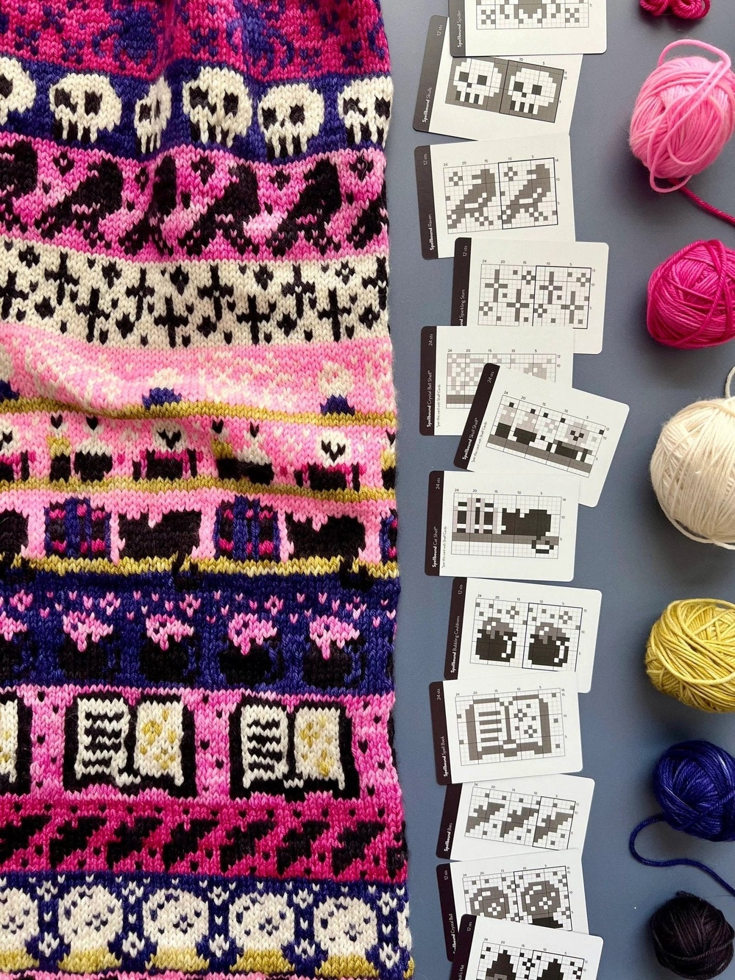 Spellbound Doodle Deck: Knitting Chart & Stitch Dictionary Cards