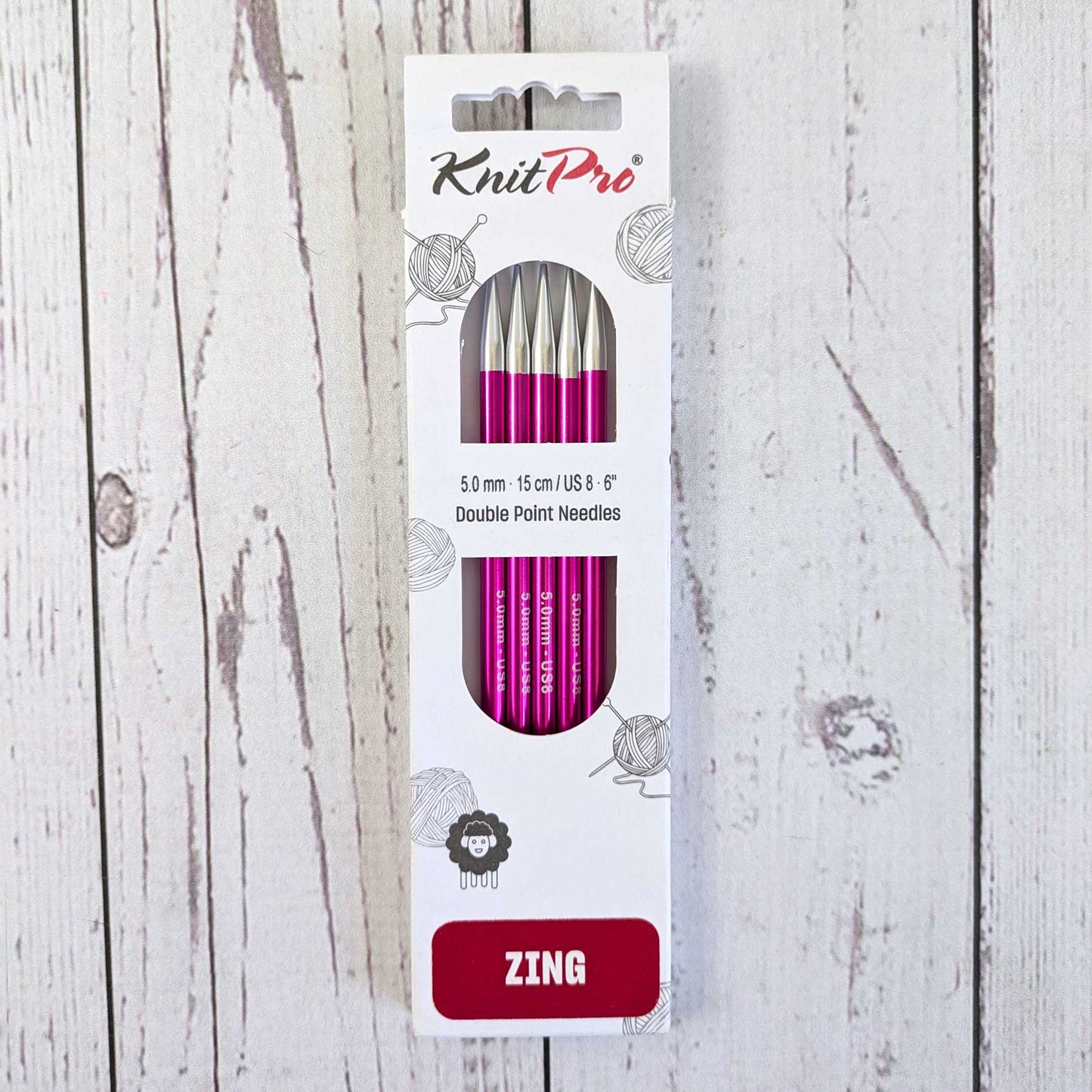 Zing Double Pointed Knitting Needles - 6"