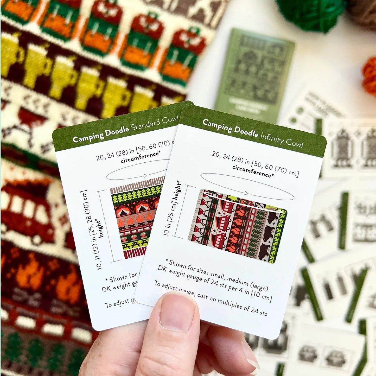 Camping Doodle Deck: Knitting Chart & Stitch Dictionary cards