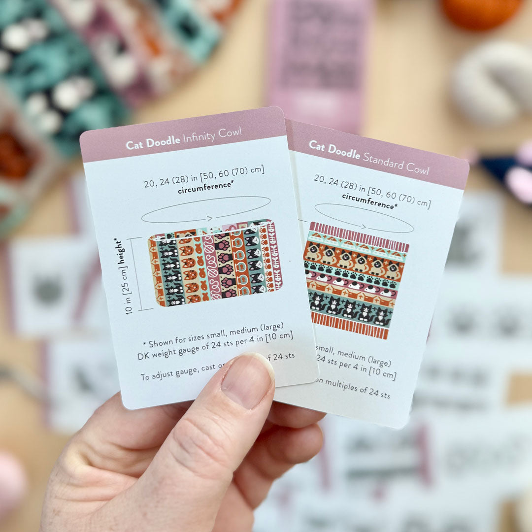 Cat Doodle Deck: Knitting Charts & Stitch Dictionary Cards for Cat Lovers