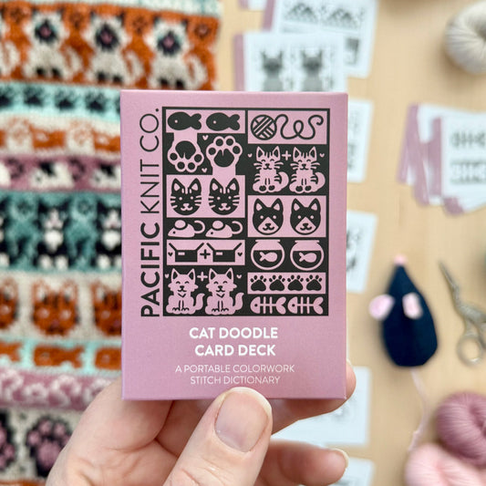 Cat Doodle Deck: Knitting Charts & Stitch Dictionary Cards for Cat Lovers