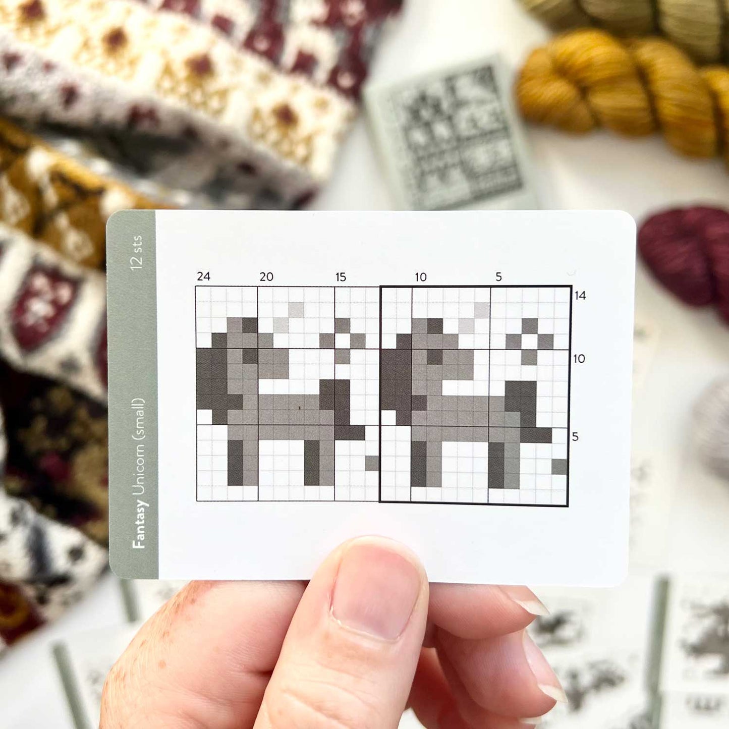 Fantasy Doodle Deck: Knitting Chart & Stitch Dictionary cards