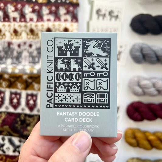 Fantasy Doodle Deck: Knitting Chart & Stitch Dictionary cards