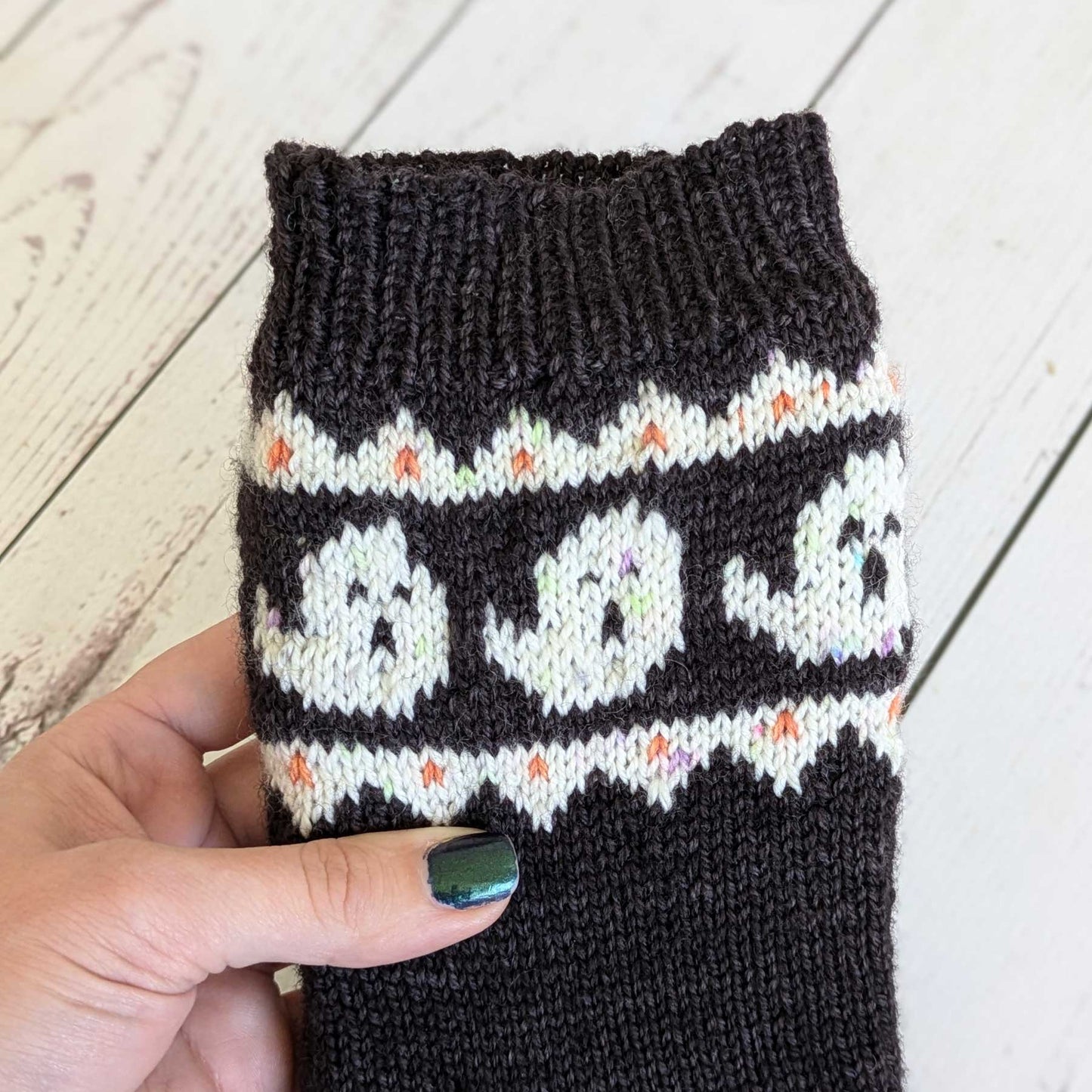 Hello Boo-tiful! - Cute Halloween Sock Kit in Merino Yarn