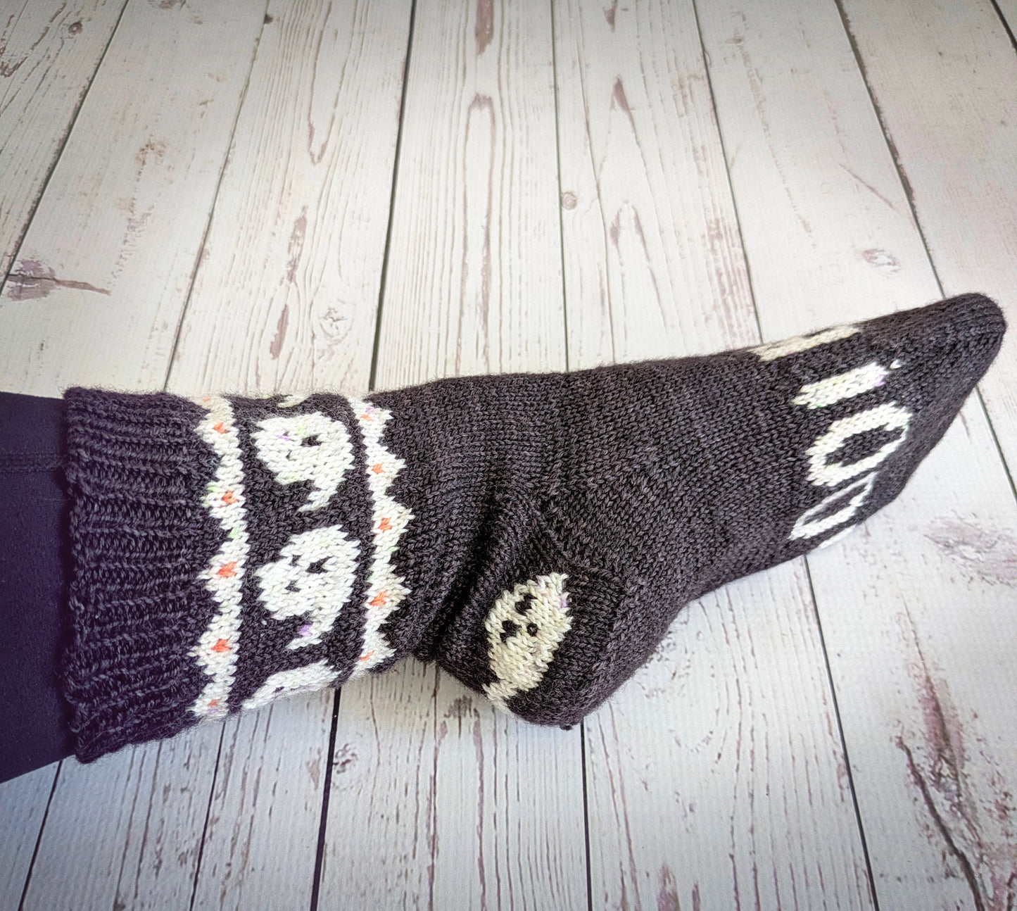 Hello Boo-tiful! - Cute Halloween Sock Kit in Merino Yarn