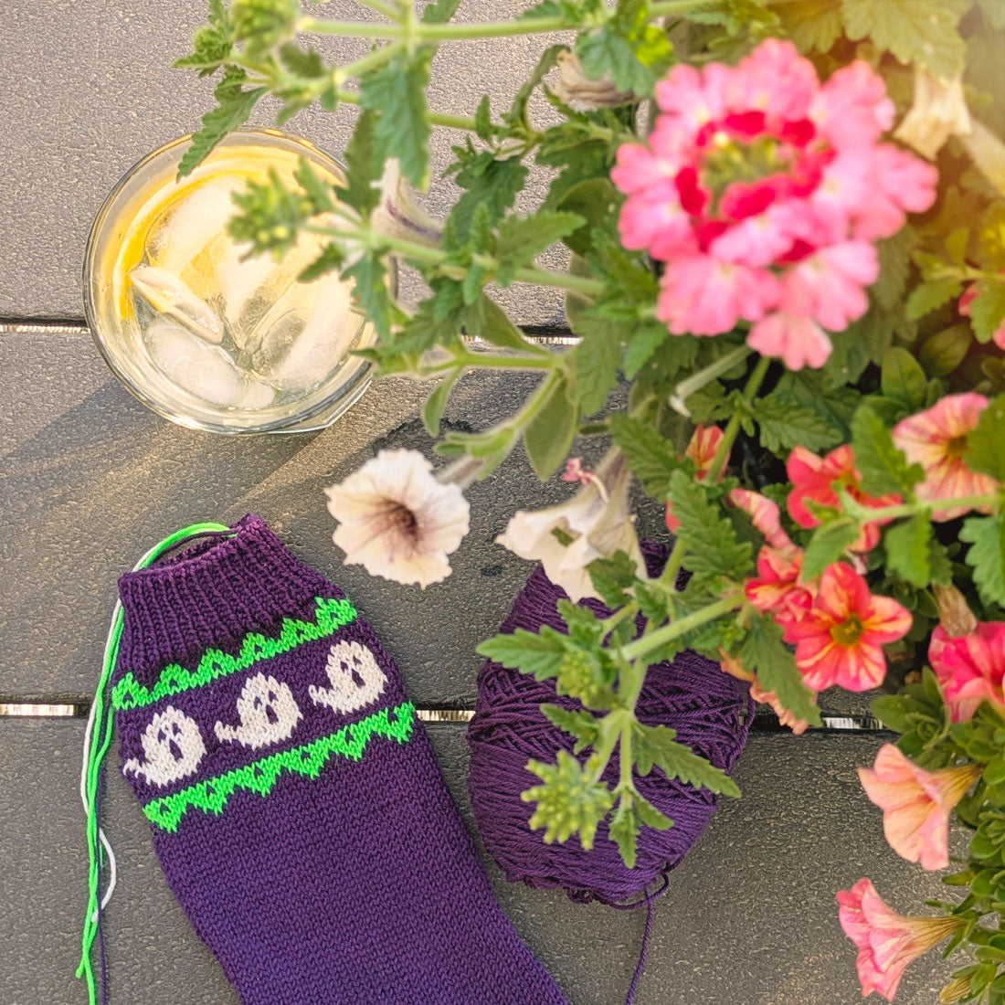 Hello Boo-tiful! - Cute Halloween Sock Kit in Merino Yarn