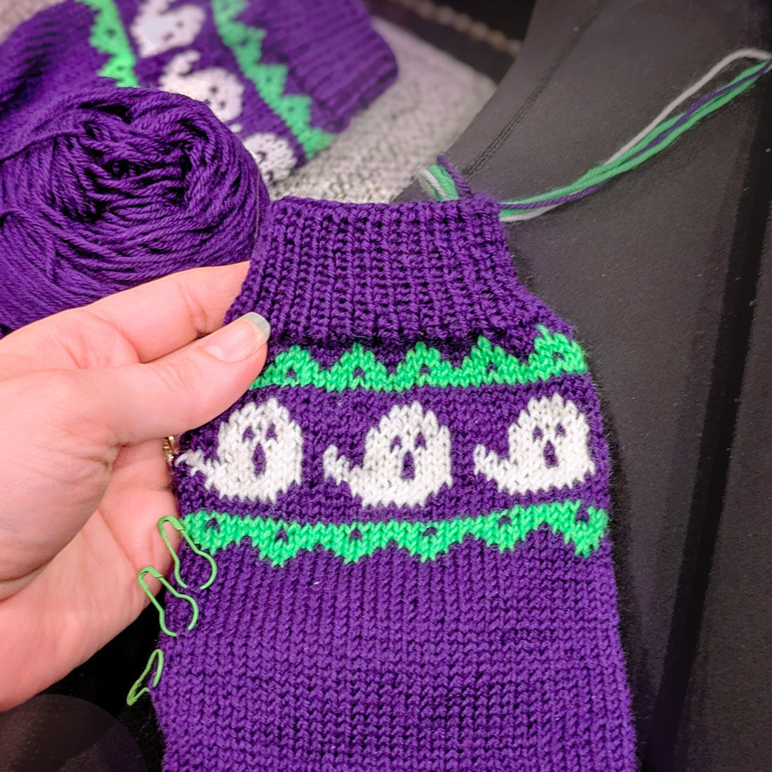 Hello Boo-tiful! - Cute Halloween Sock Kit in Merino Yarn