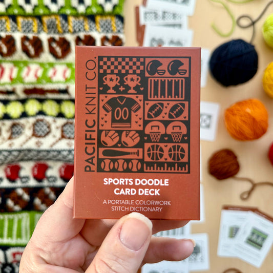 Sports Doodle Deck: Knitting Chart & Stitch Dictionary Cards