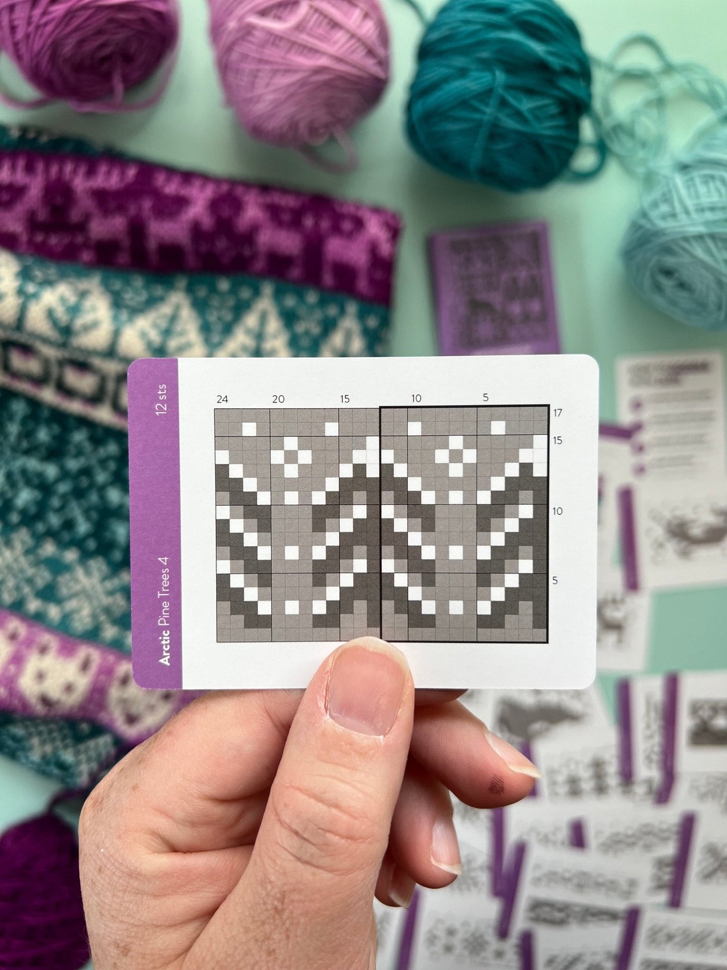 Arctic Doodle Deck: Knitting Chart & Stitch Dictionary Cards