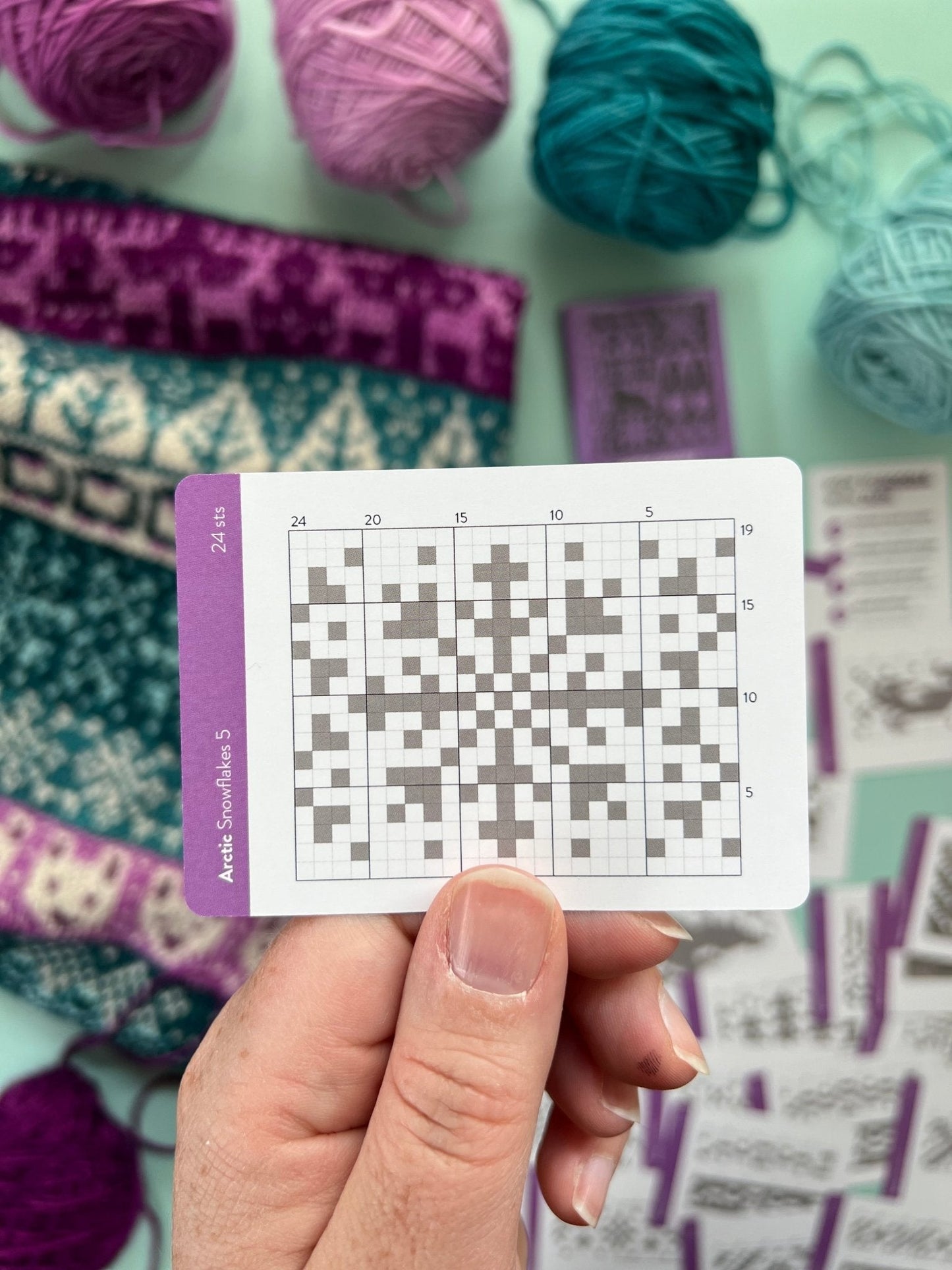 Arctic Doodle Deck: Knitting Chart & Stitch Dictionary Cards