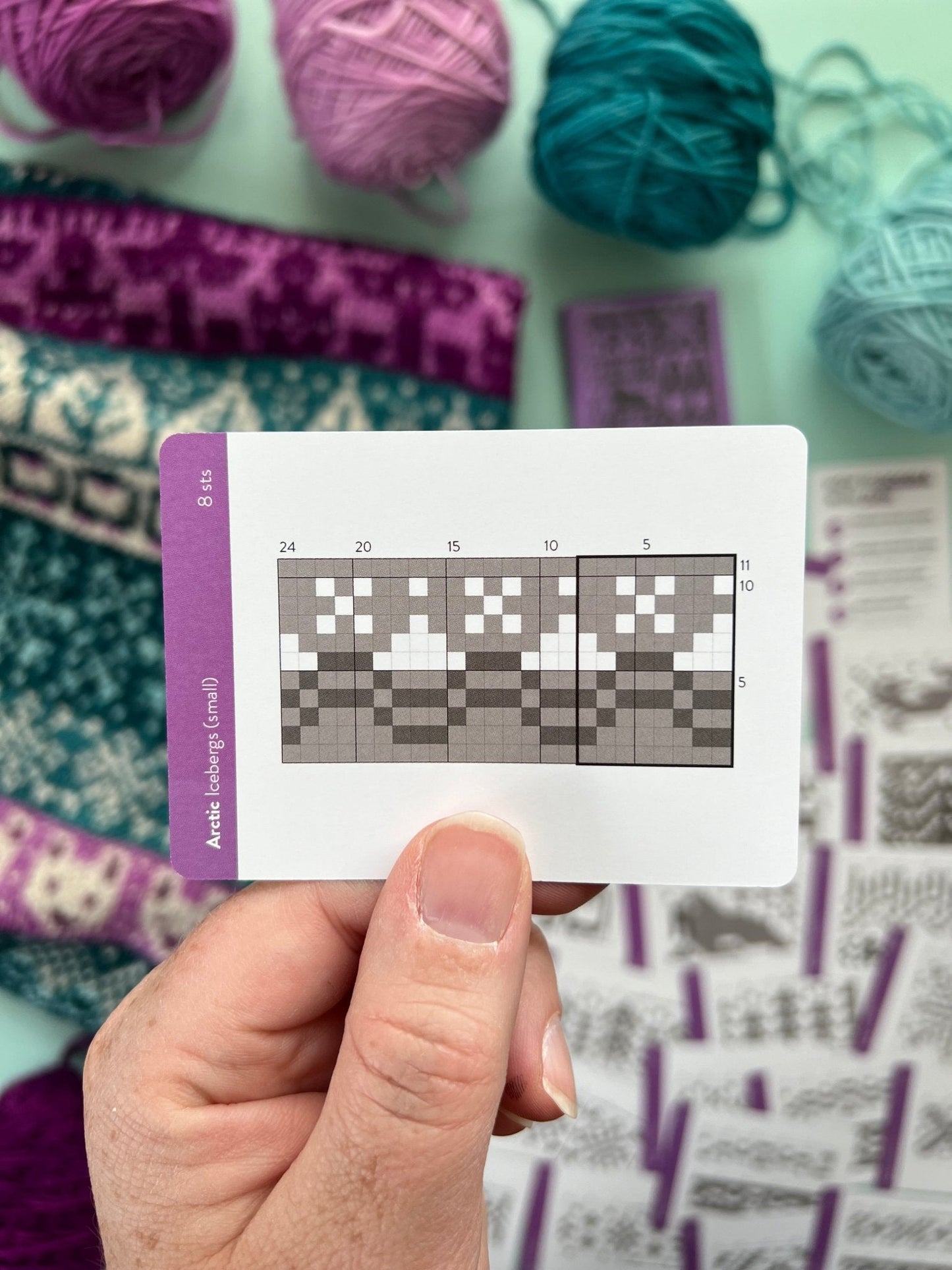 Arctic Doodle Deck: Knitting Chart & Stitch Dictionary Cards