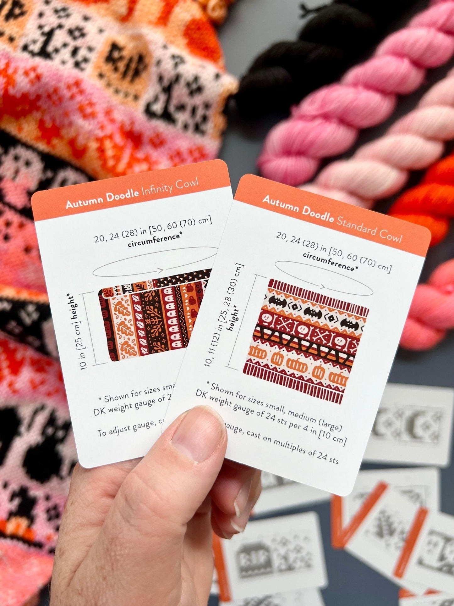 Autumn Doodle Deck: Knitting Chart & Stitch Dictionary cards