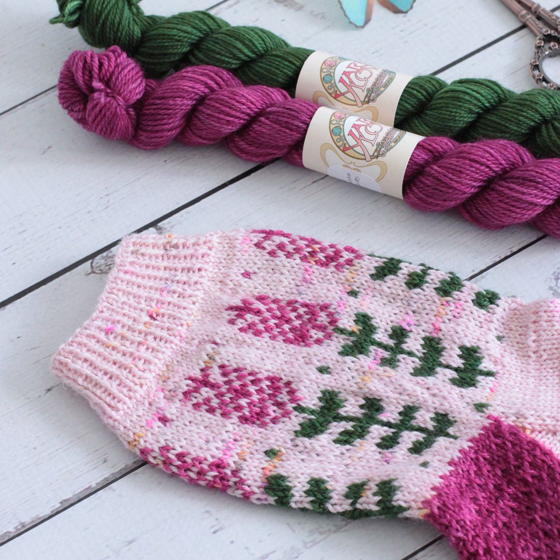 Blooming Lavender Hand-Dyed Sock Yarn Kit