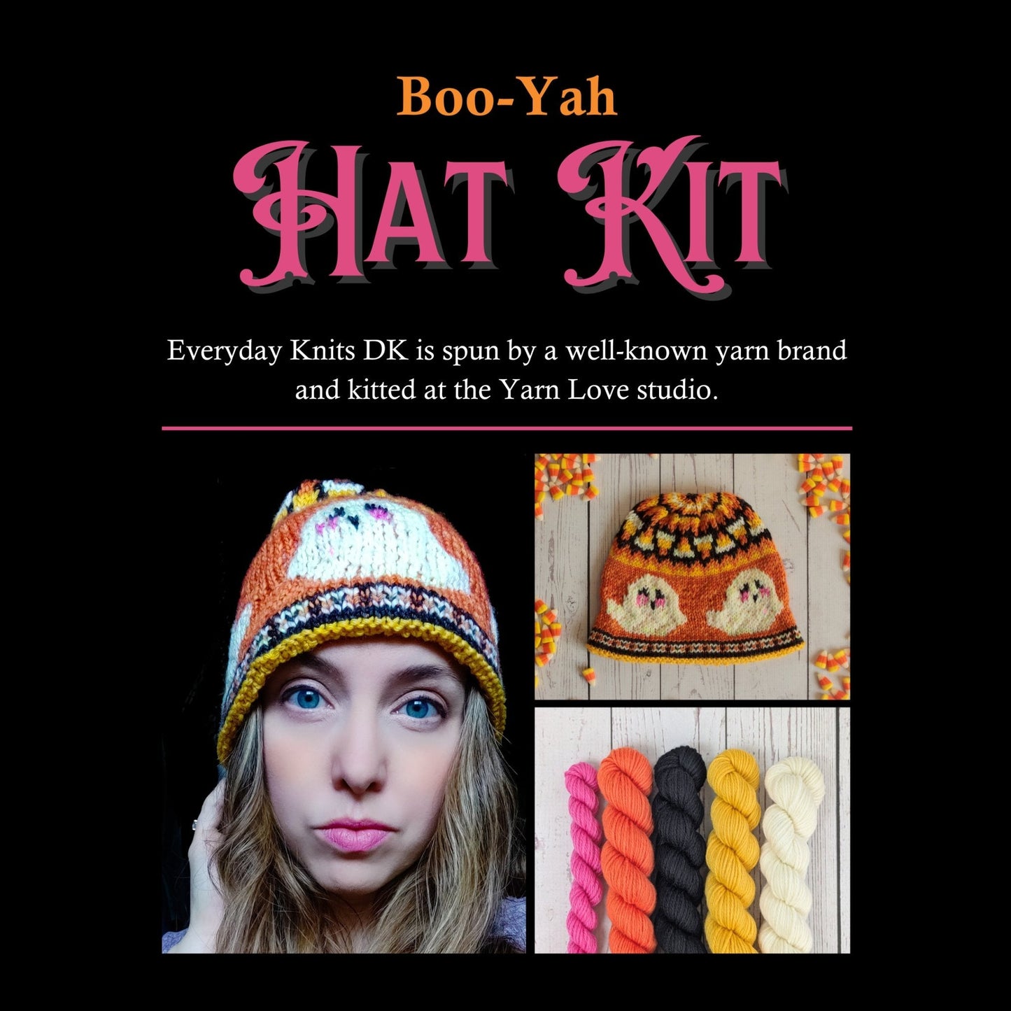 Boo-Yah Hat Kit + Knitting Pattern - Everyday Knits