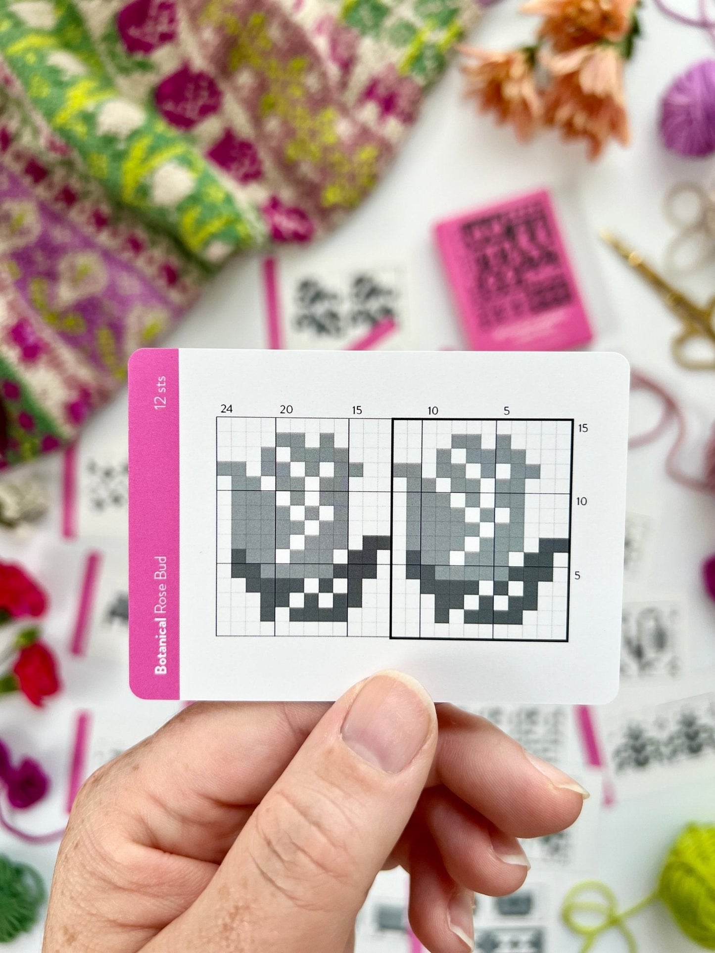 Botanical Doodle Deck: Knitting Chart & Stitch Dictionary Cards