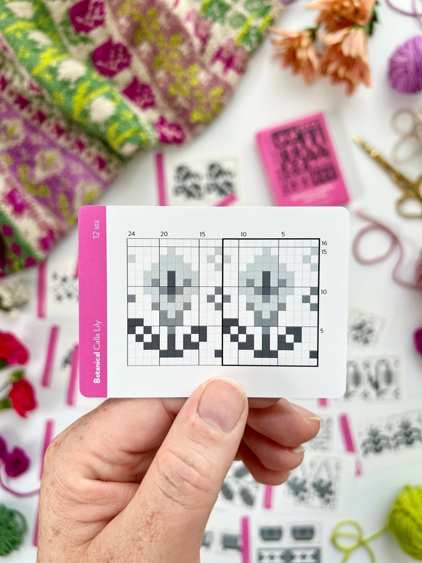 Botanical Doodle Deck: Knitting Chart & Stitch Dictionary Cards