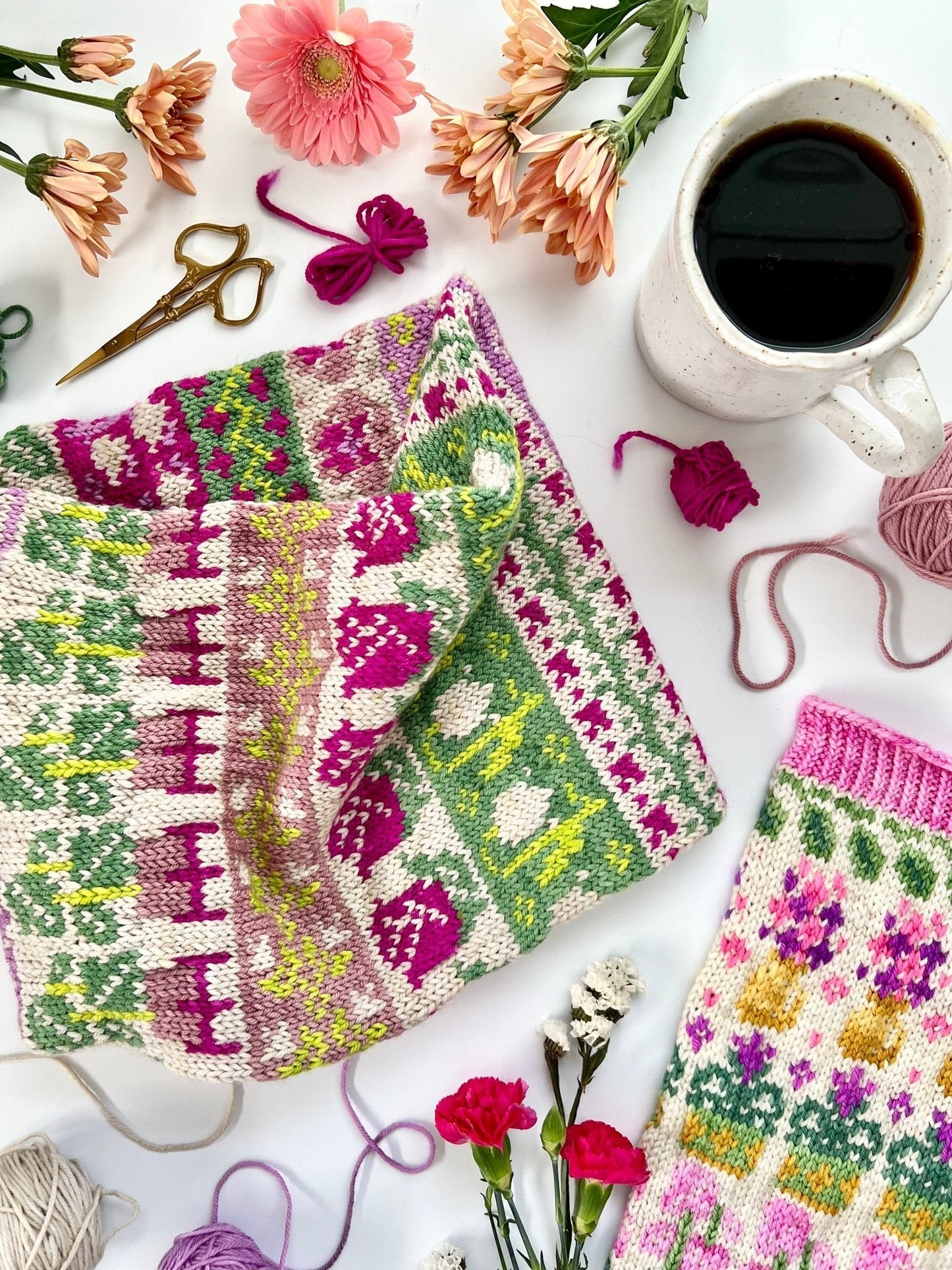 Botanical Doodle Deck: Knitting Chart & Stitch Dictionary Cards