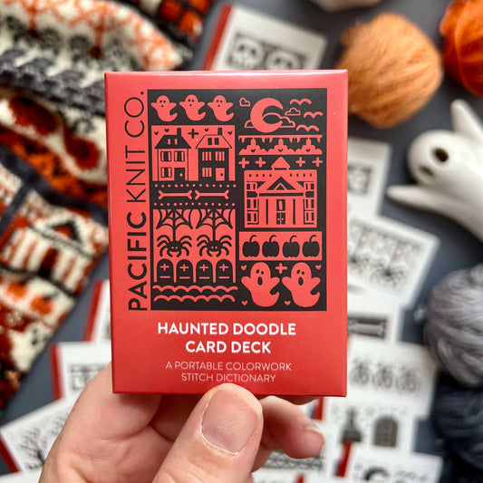 Haunted Doodle Deck: Knitting Chart & Stitch Dictionary cards