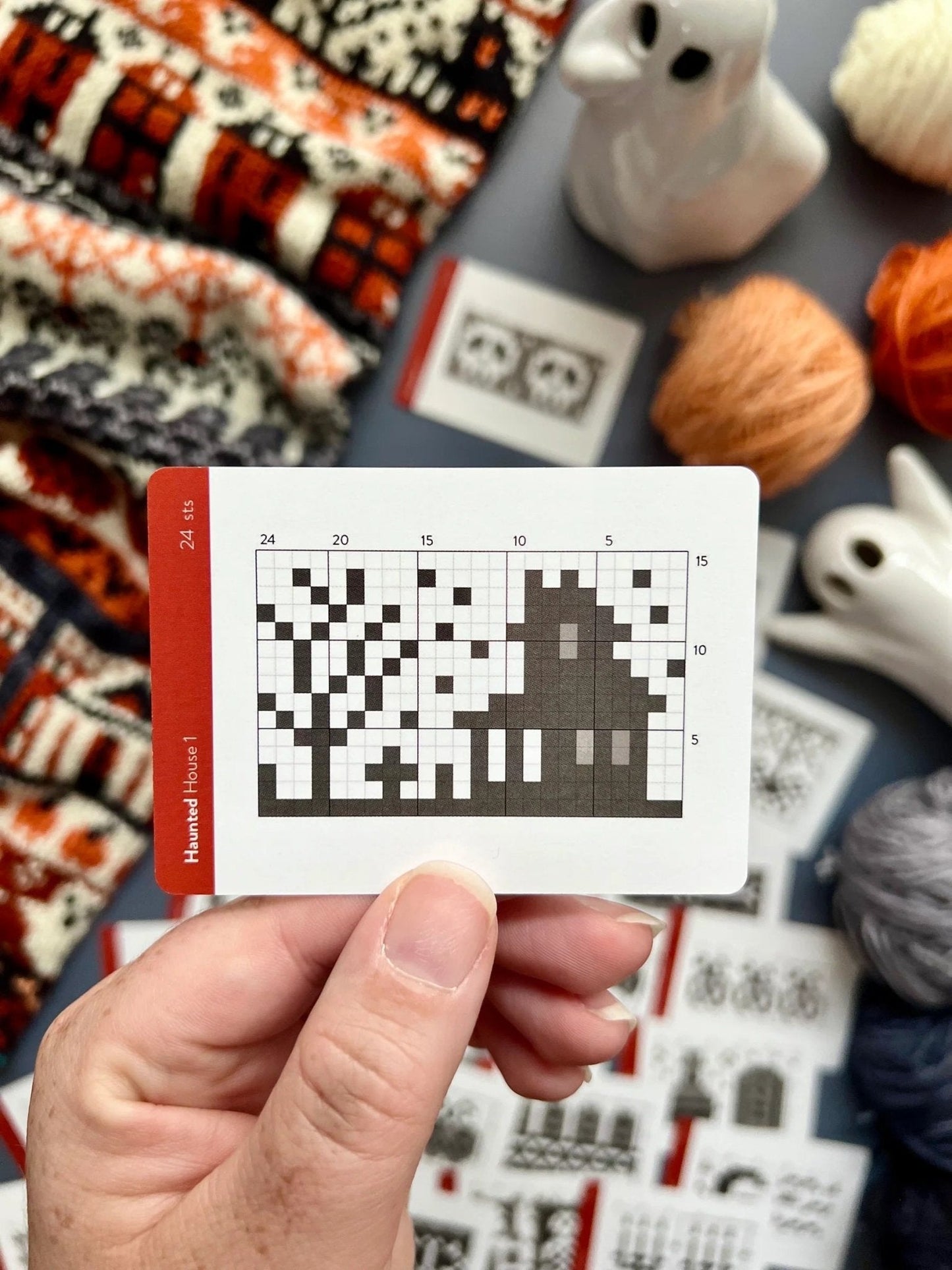 Haunted Doodle Deck: Knitting Chart & Stitch Dictionary cards