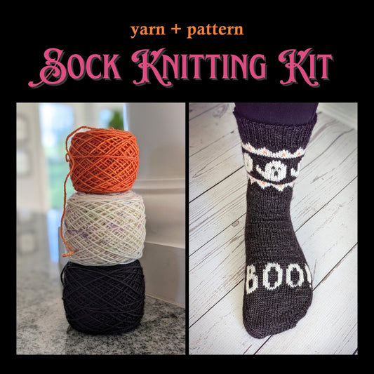 Hello Boo-tiful - Hand-Dyed Sock Yarn Kit
