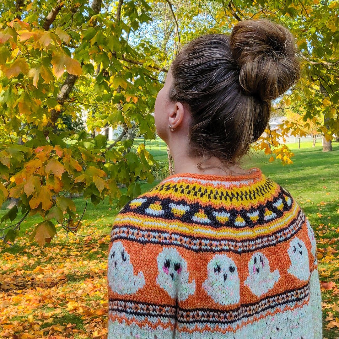 Let's Boo-gie Adult Sweater Pattern
