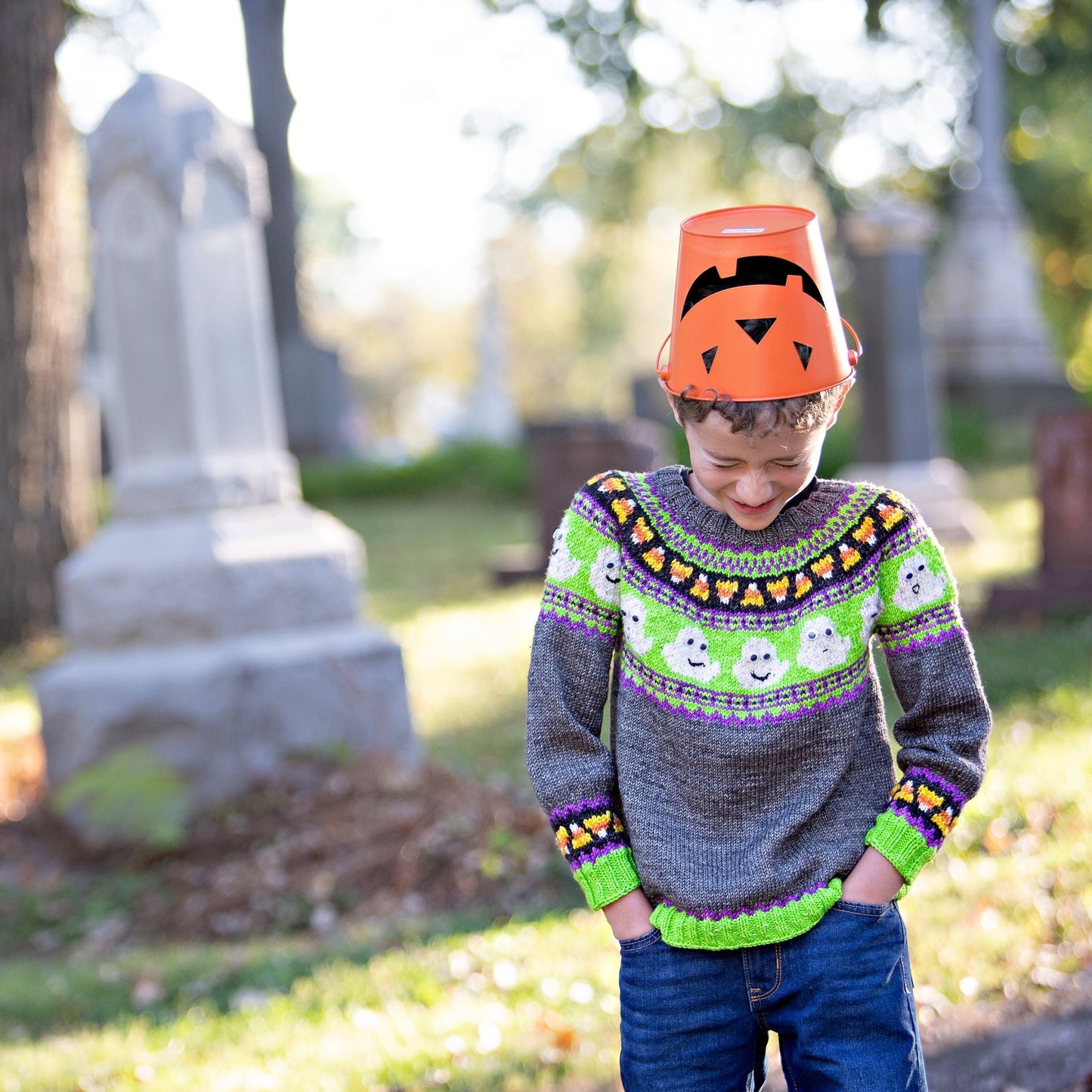 Let's Boo-gie Adult Sweater Pattern