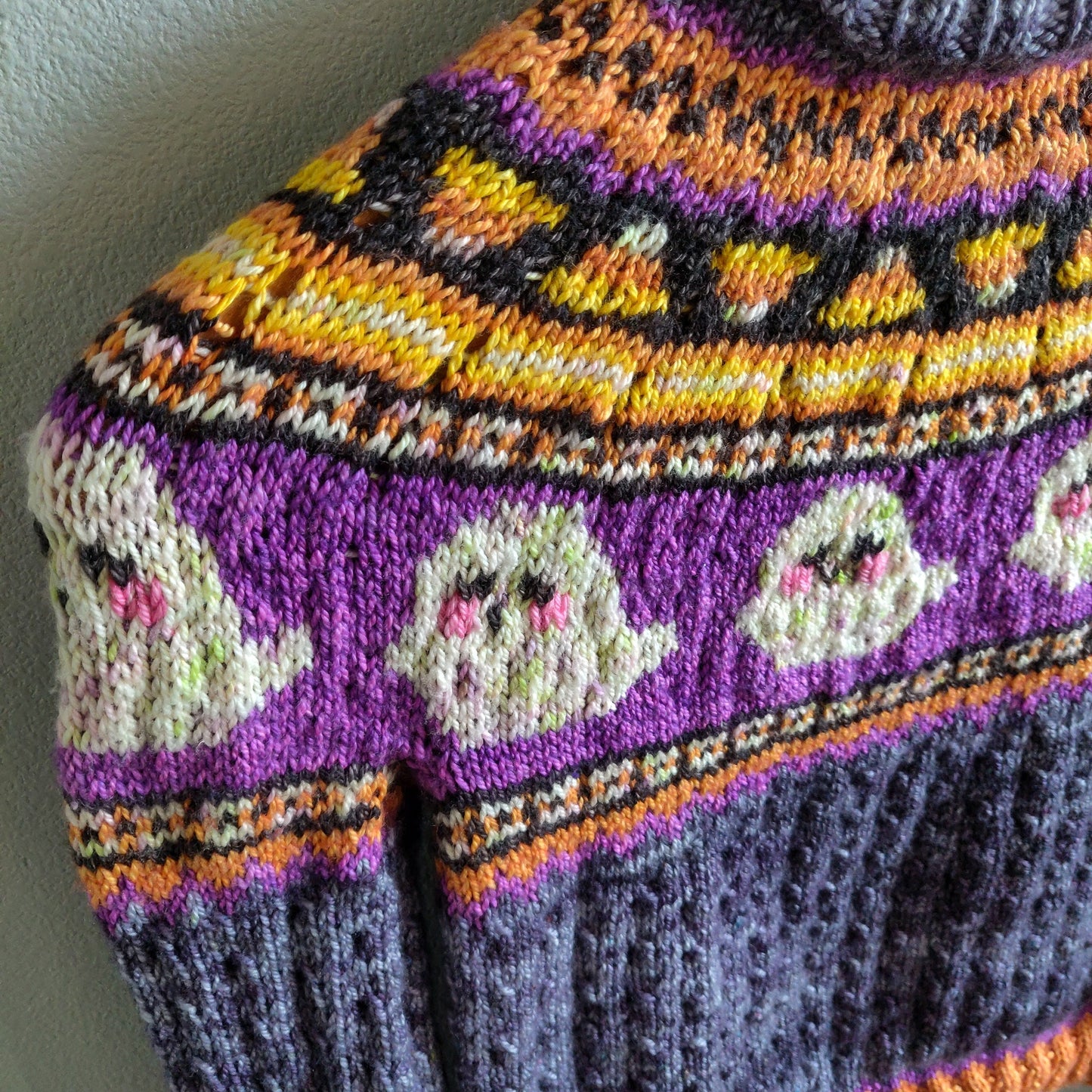 Let's Boo-gie Sweater Black Purl Version