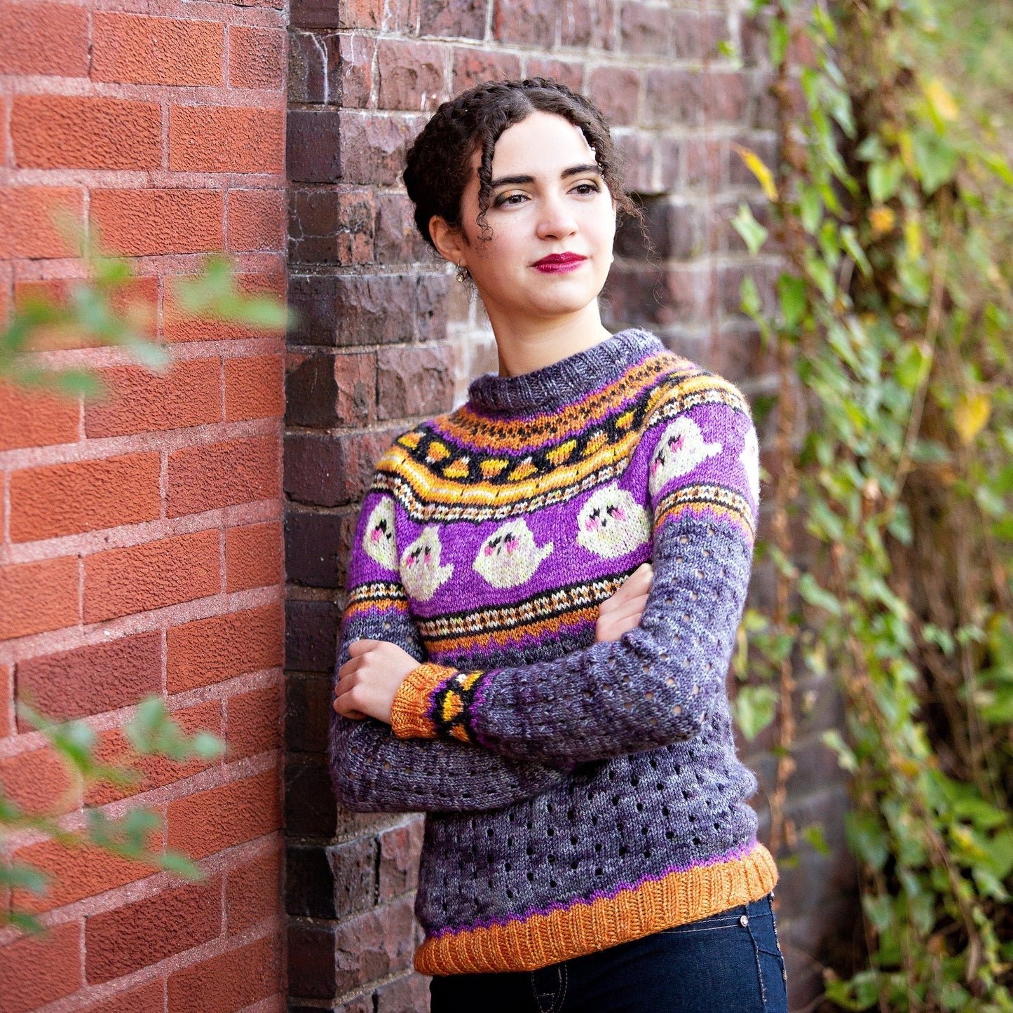 Let's Boo-gie Sweater Black Purl Version