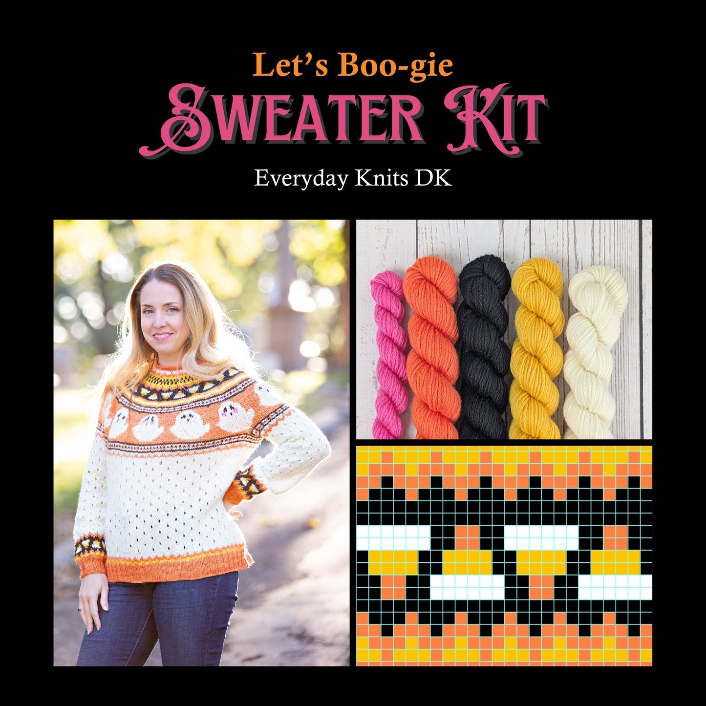 Let's Boo-gie Sweater Kit - Everyday Knits DK