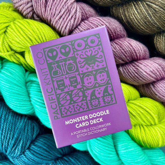 Monster Doodle Deck: Knitting Chart & Stitch Dictionary cards