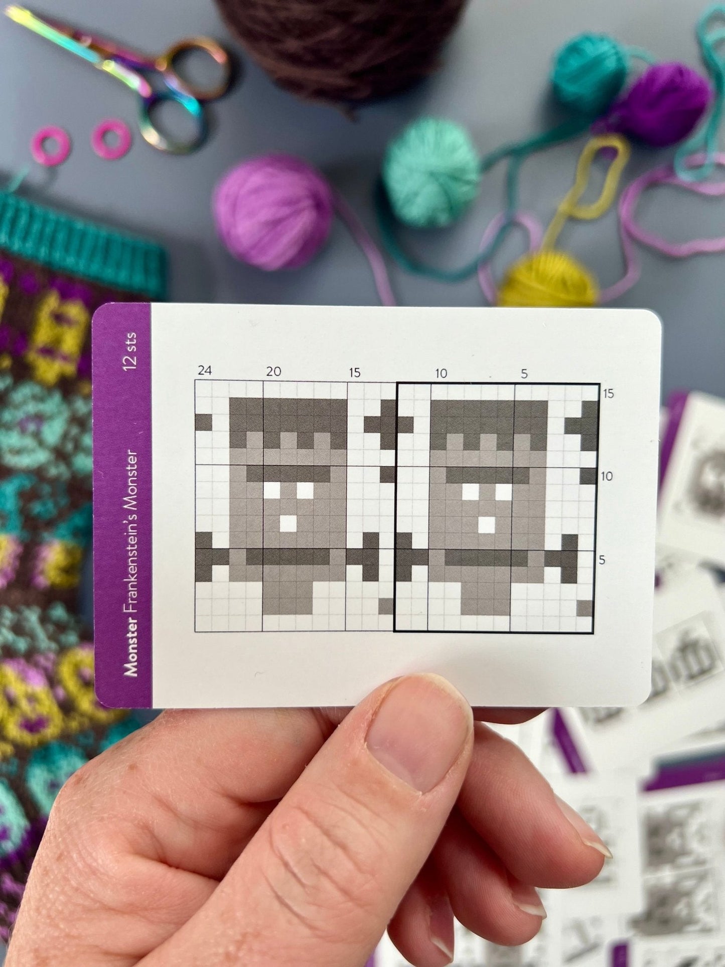 Monster Doodle Deck: Knitting Chart & Stitch Dictionary cards