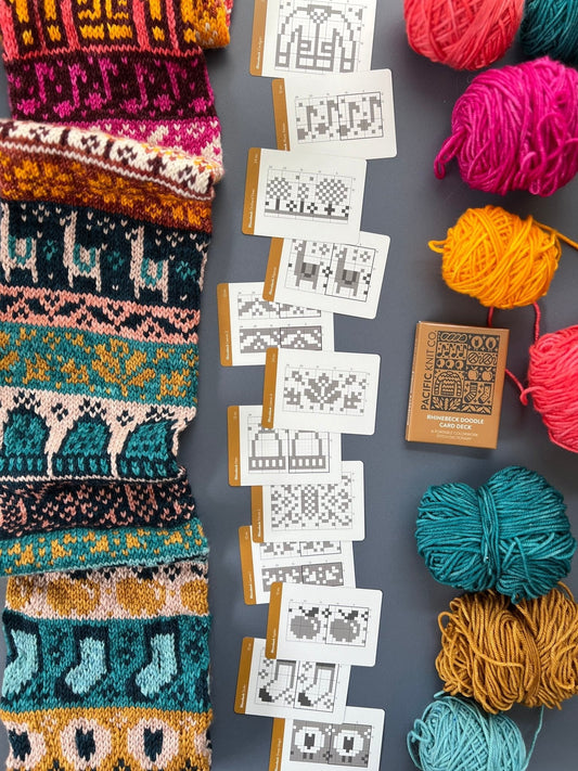 Rhinebeck Doodle Deck: Knitting Chart & Stitch Dictionary cards