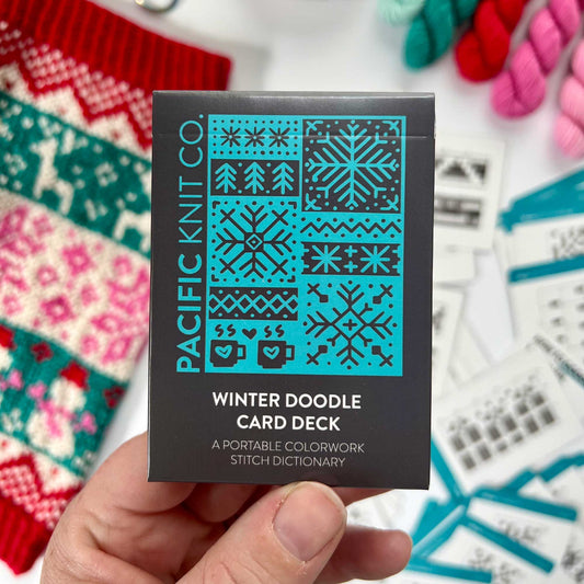 Winter Doodle Deck: Knitting Chart & Stitch Dictionary Card