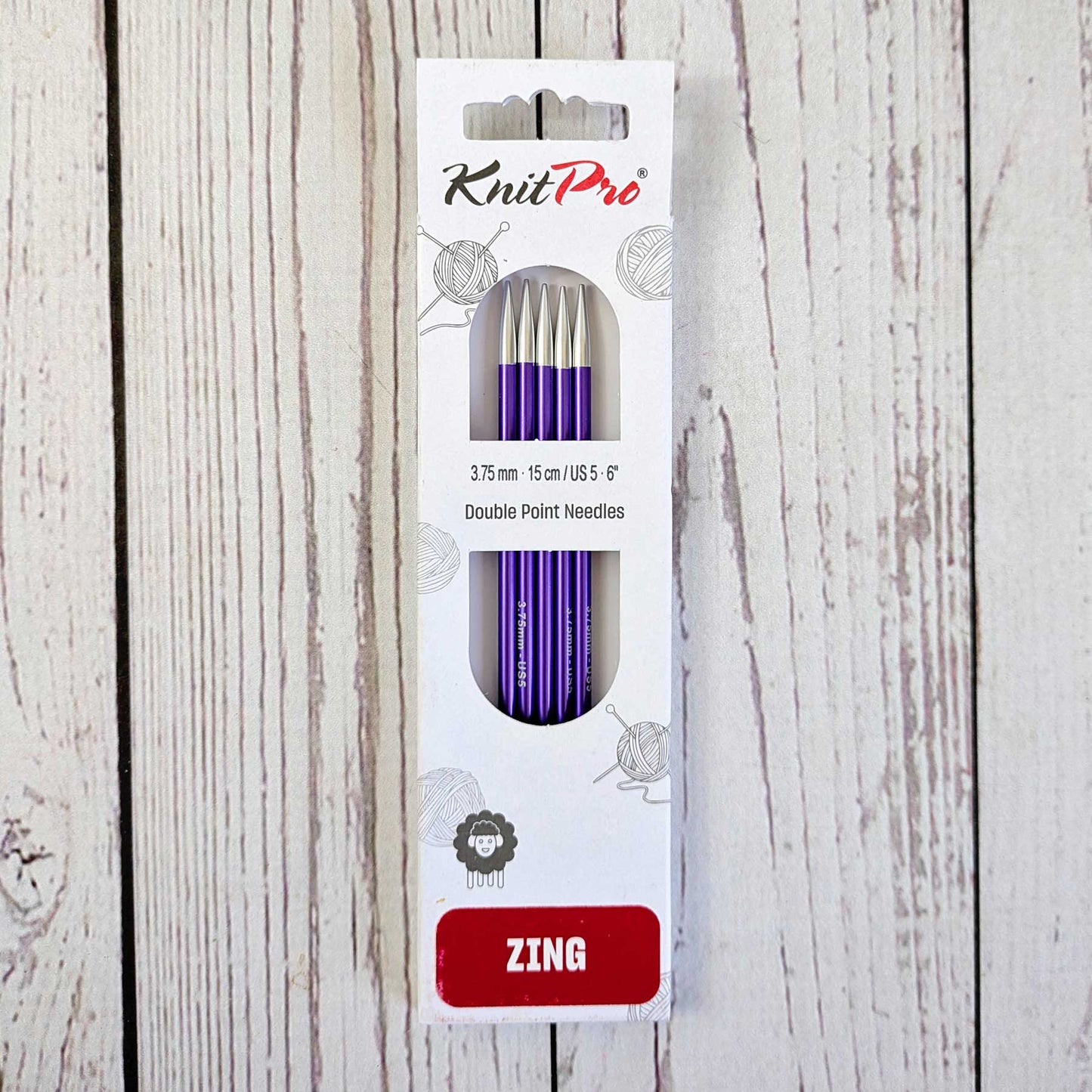Zing Double Pointed Knitting Needles - 6"
