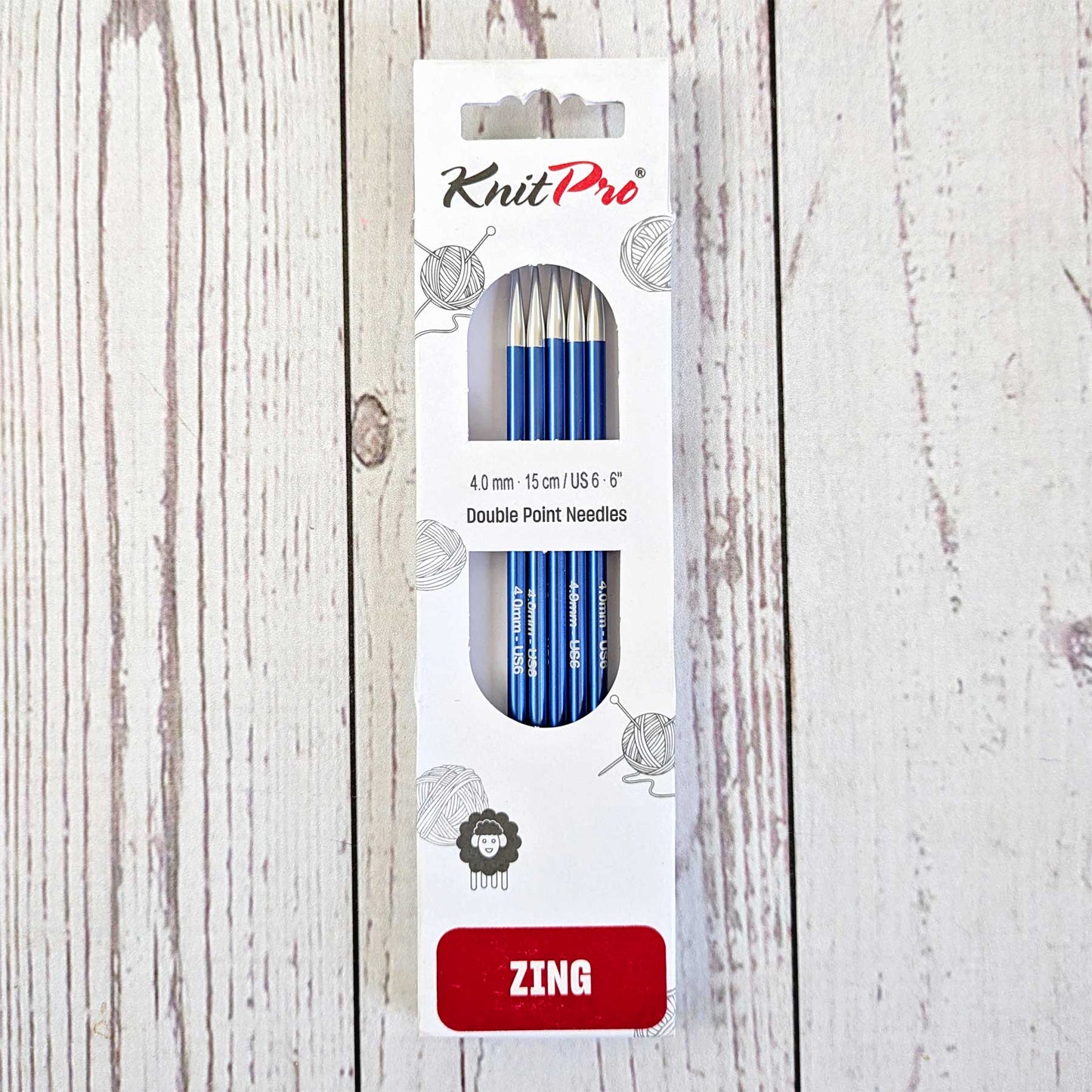 Zing Double Pointed Knitting Needles - 6"