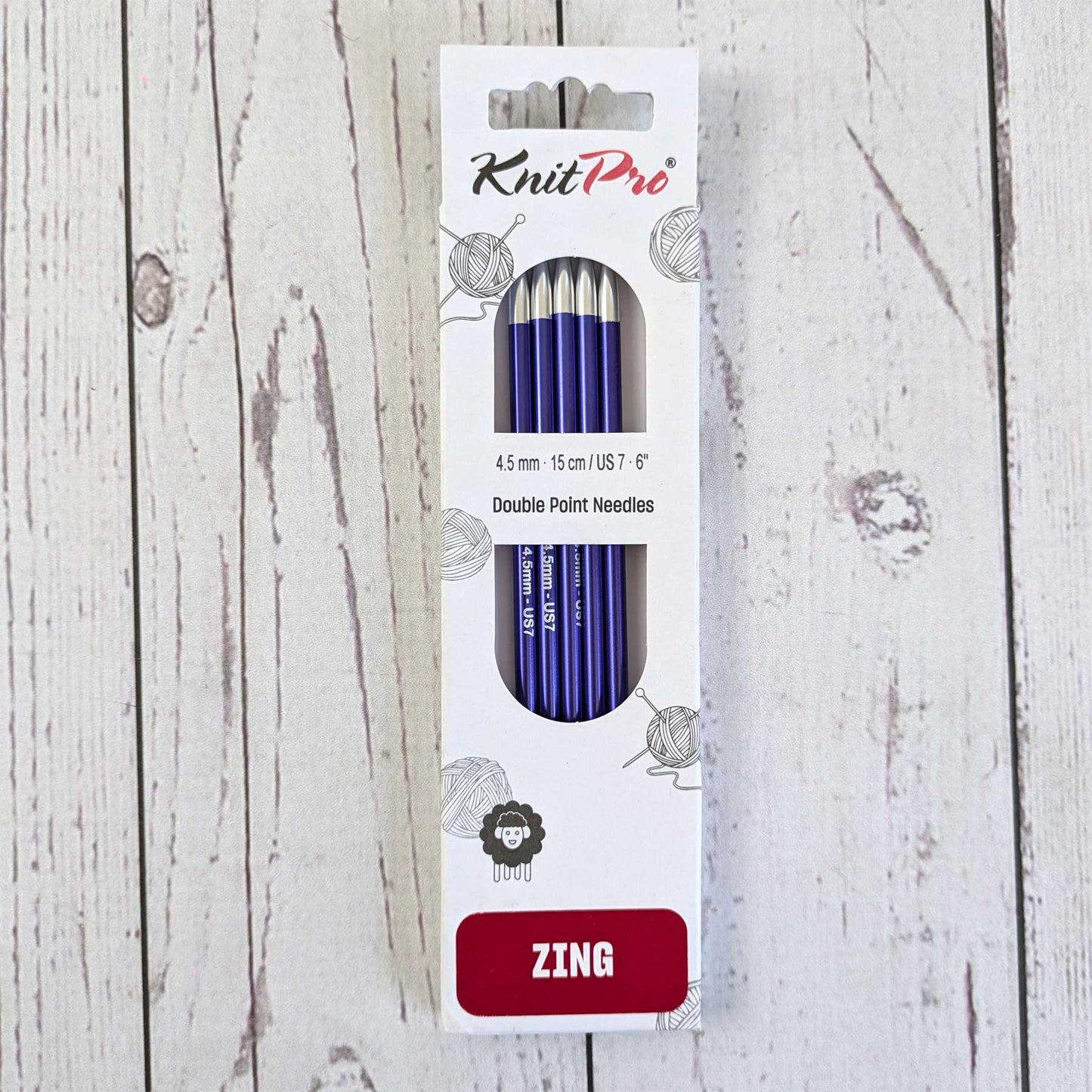 Zing Double Pointed Knitting Needles - 6"