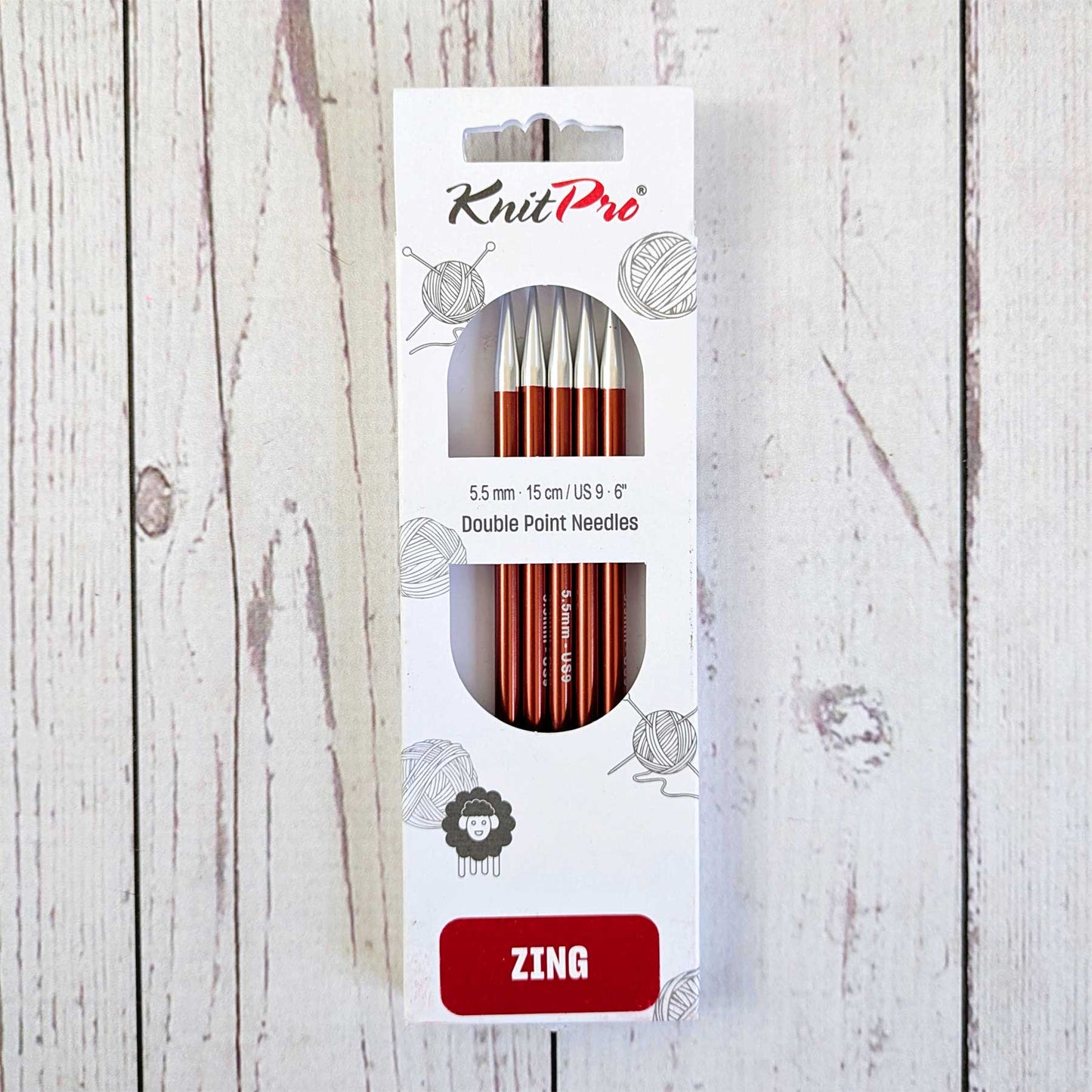 Zing Double Pointed Knitting Needles - 6"